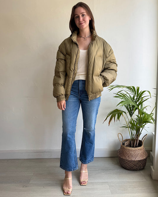 Bronze Puffer Jacket ~ Size 10