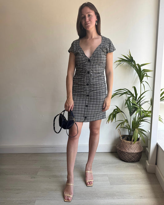 Seersucker Check Dress ~ Size 12