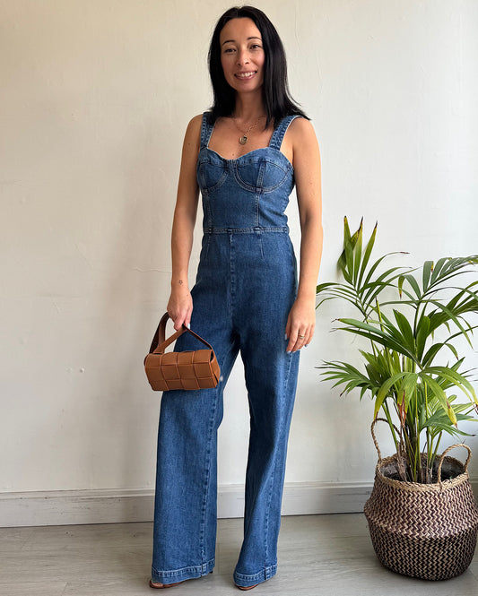 Denim Jumpsuit ~ Size 8