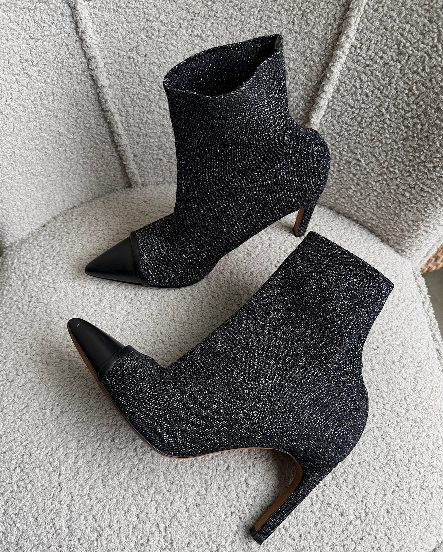 Lurex Sock Boots ~ Size 5