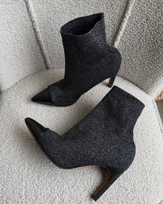 Lurex Sock Boots ~ Size 5