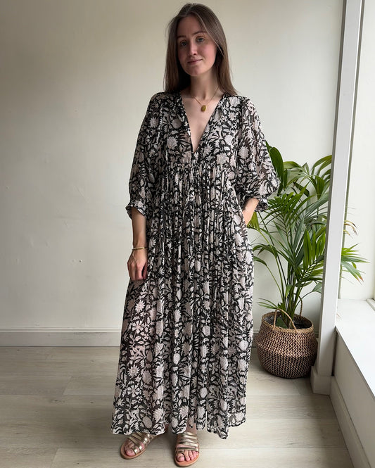 Block Print Dress ~ Size S