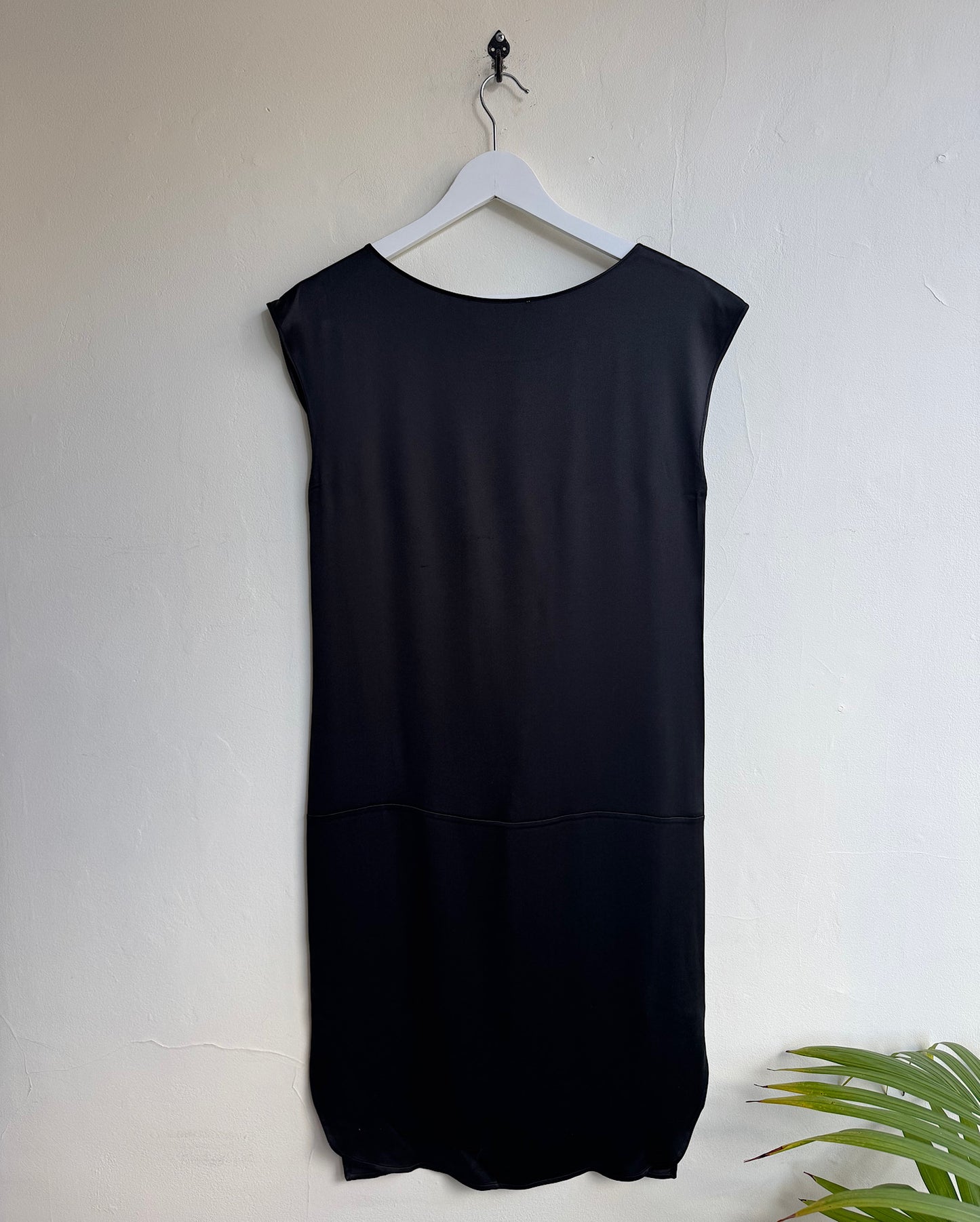 Black Silk Satin Dress ~ Size 8/10