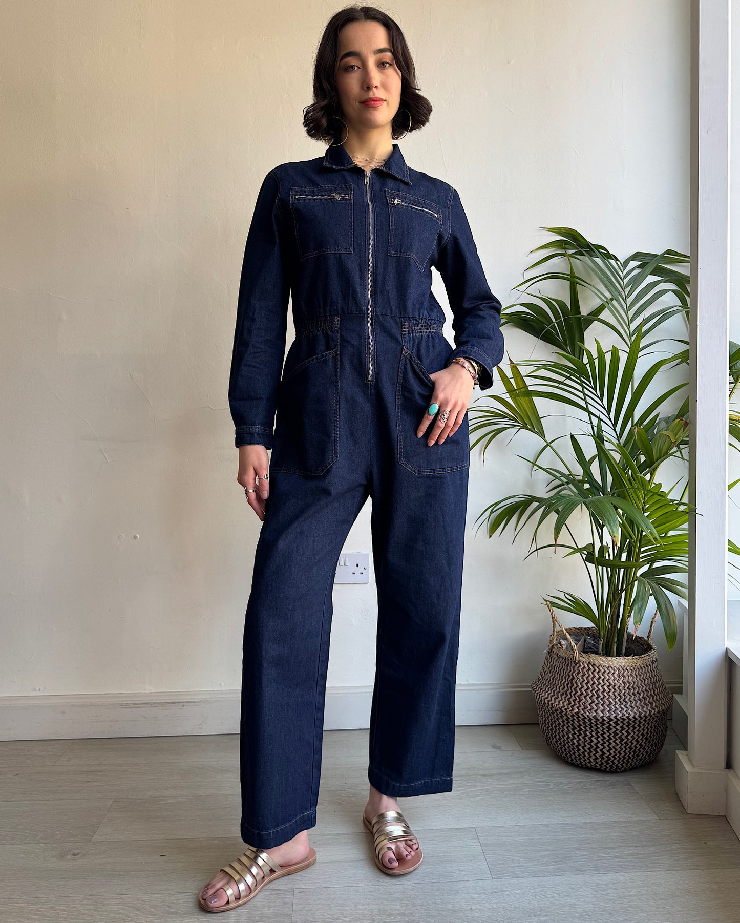 Dark Denim Jumpsuit ~ Size 12