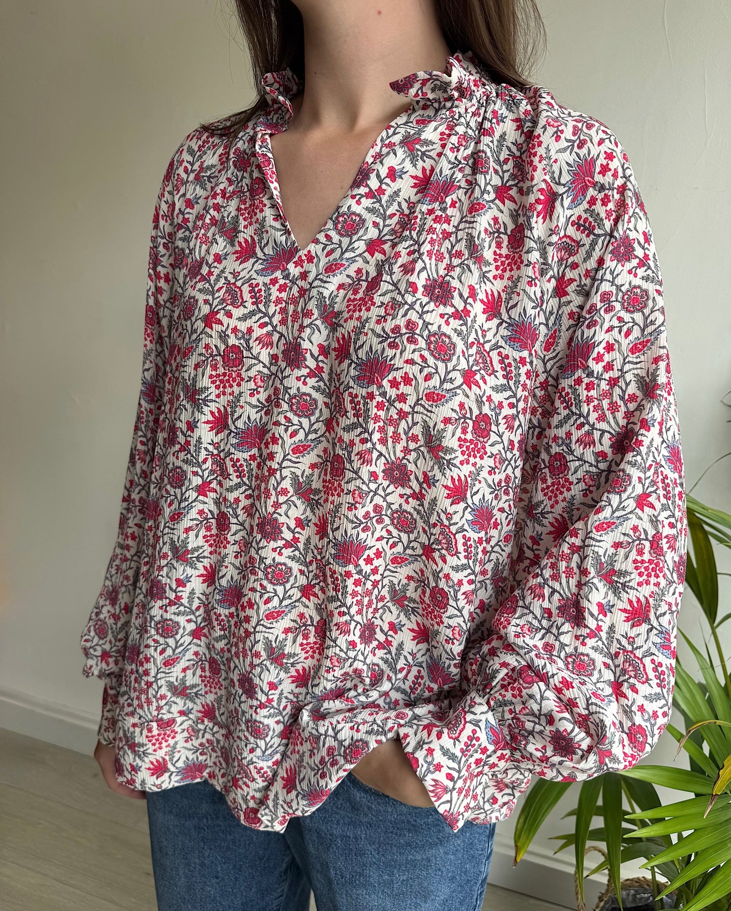 Floral Top ~ Size S