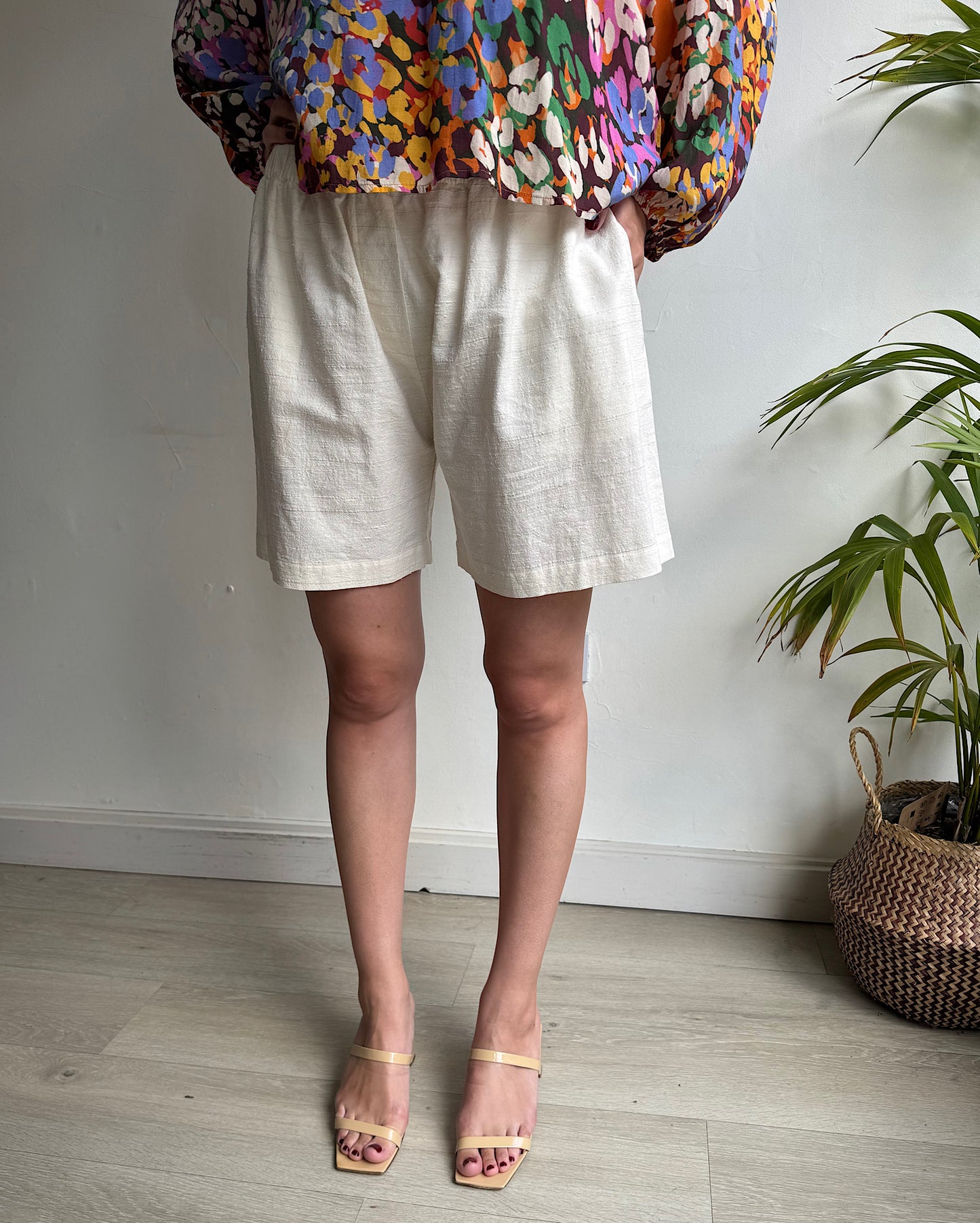 Cream shorts ~ Size 12