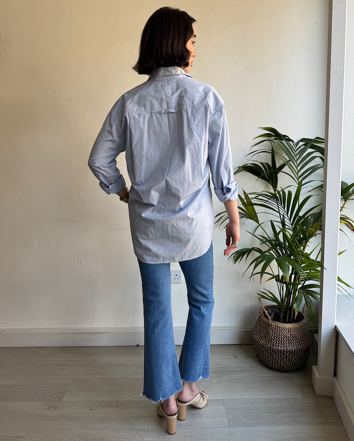 “Kayla” Pinstripe Shirt ~ Size S