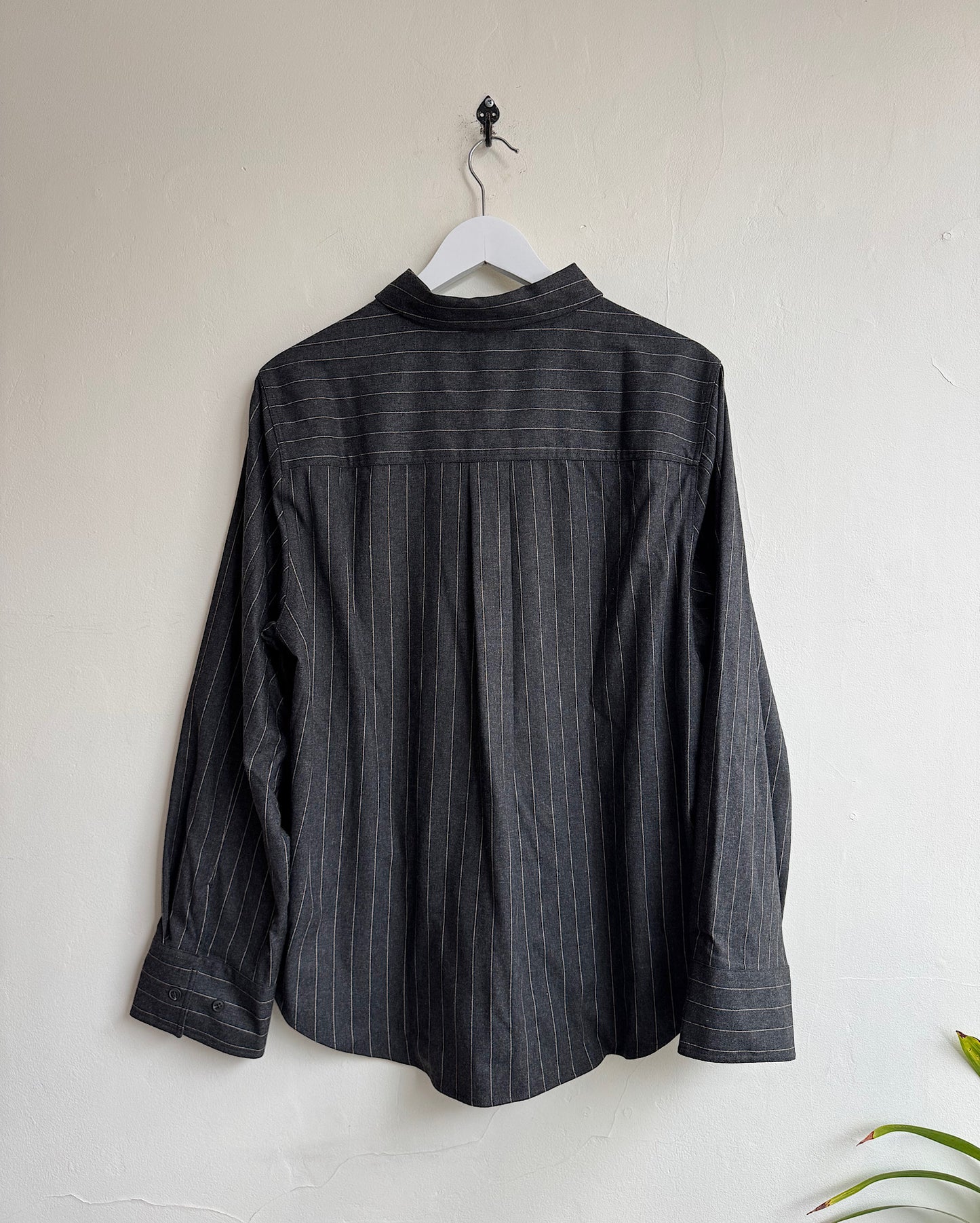 Charcoal Pinstripe Shirt ~ Size 16