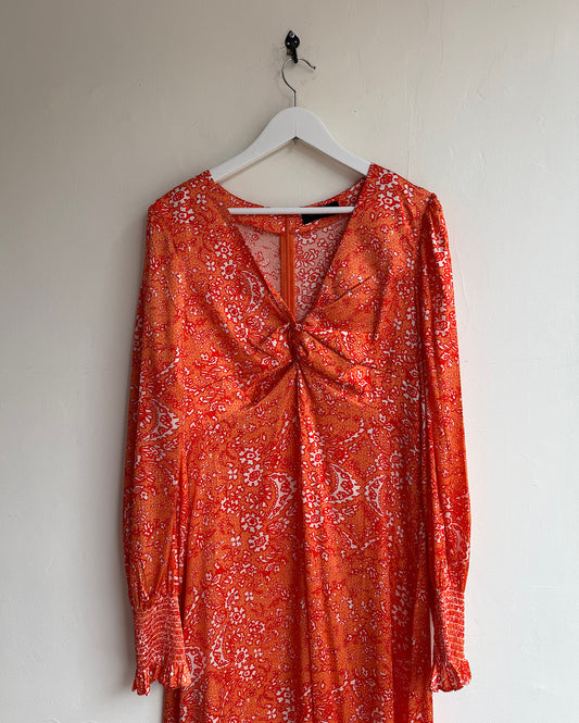 Jessica Russell Flint Silk Dress ~ Size L