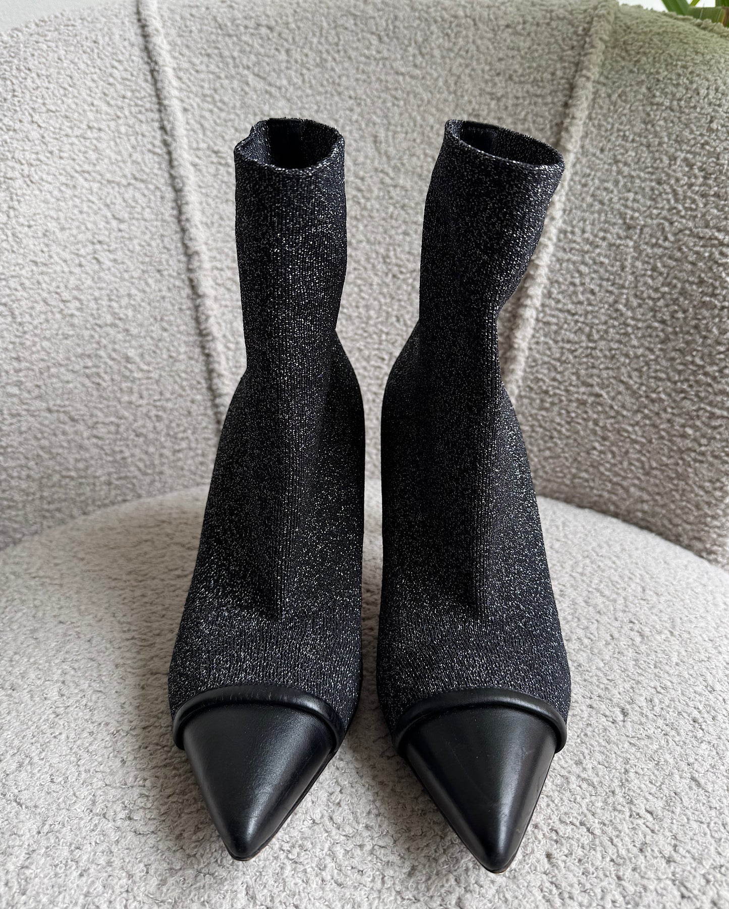Lurex Sock Boots ~ Size 5