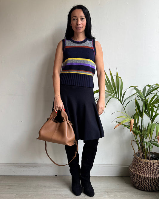 Striped Sleeveless Knit ~ Size XS