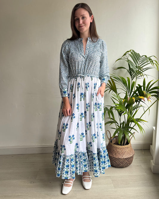 Block Print Dress ~ Size S