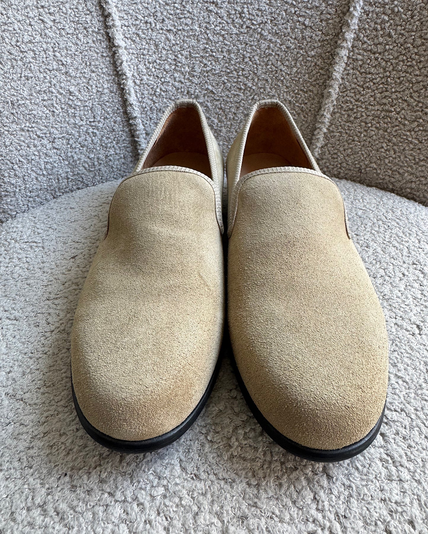 Sand Suede Loafers ~ Size 9
