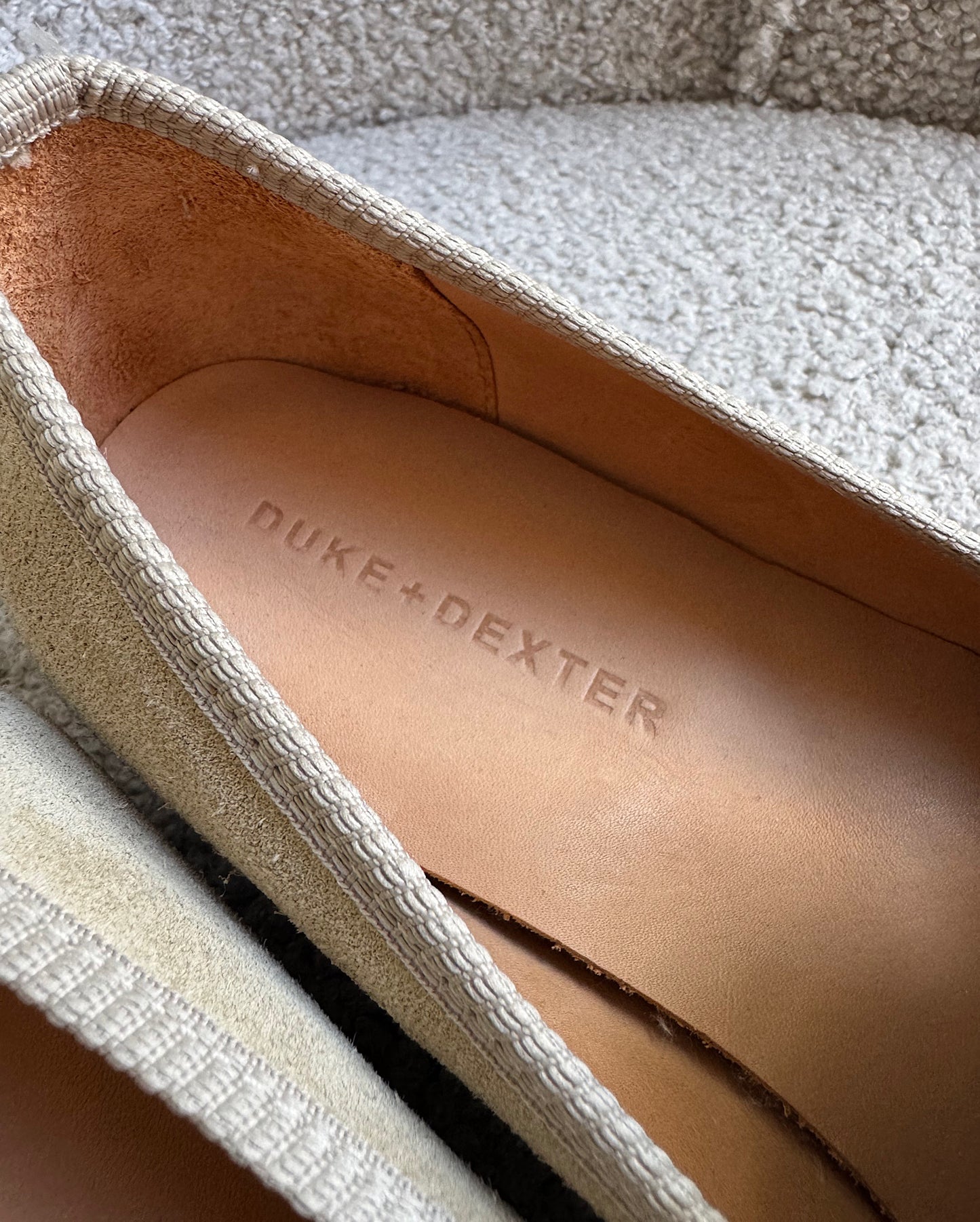 Sand Suede Loafers ~ Size 9