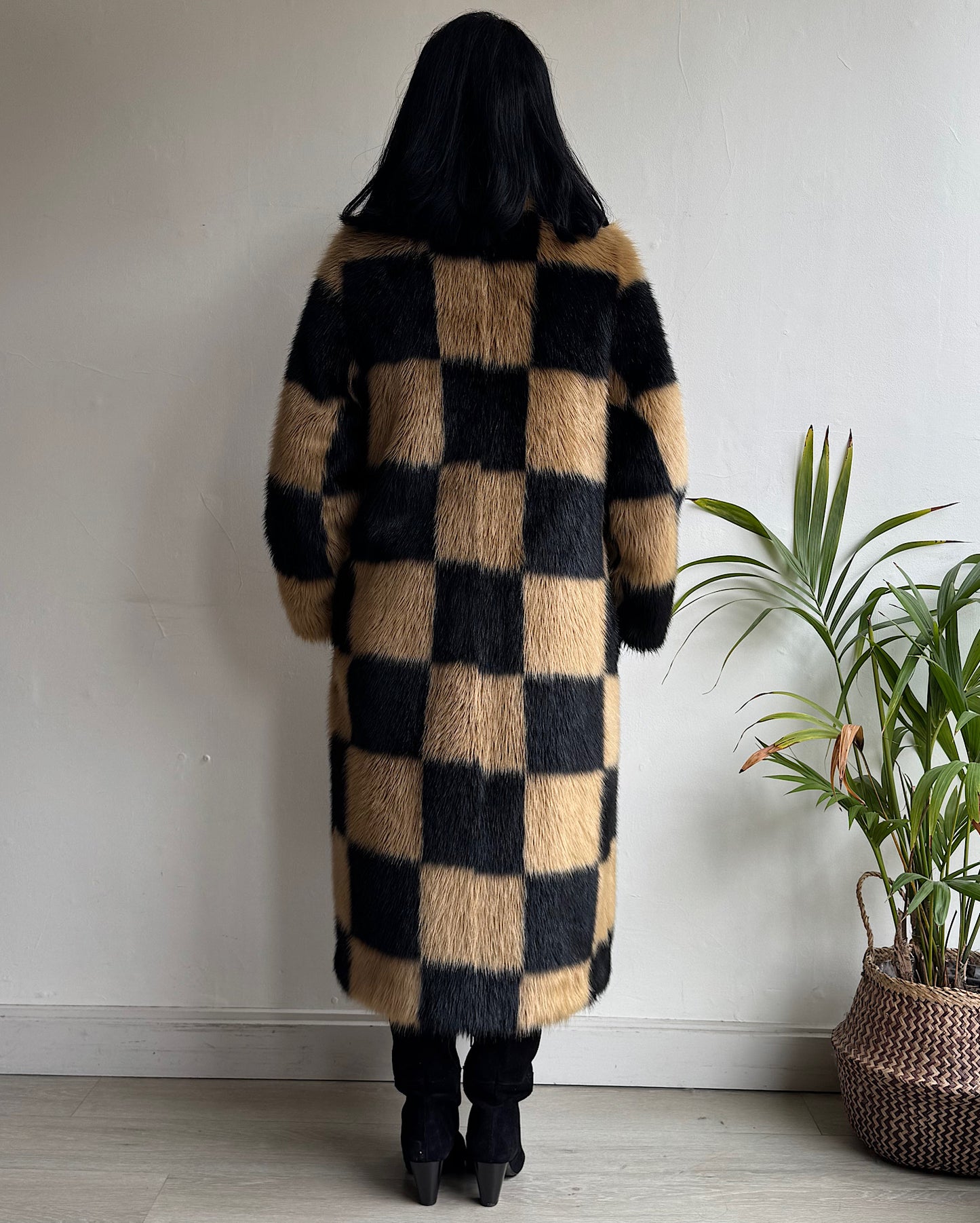 Faux Fur Coat ~ Size 8