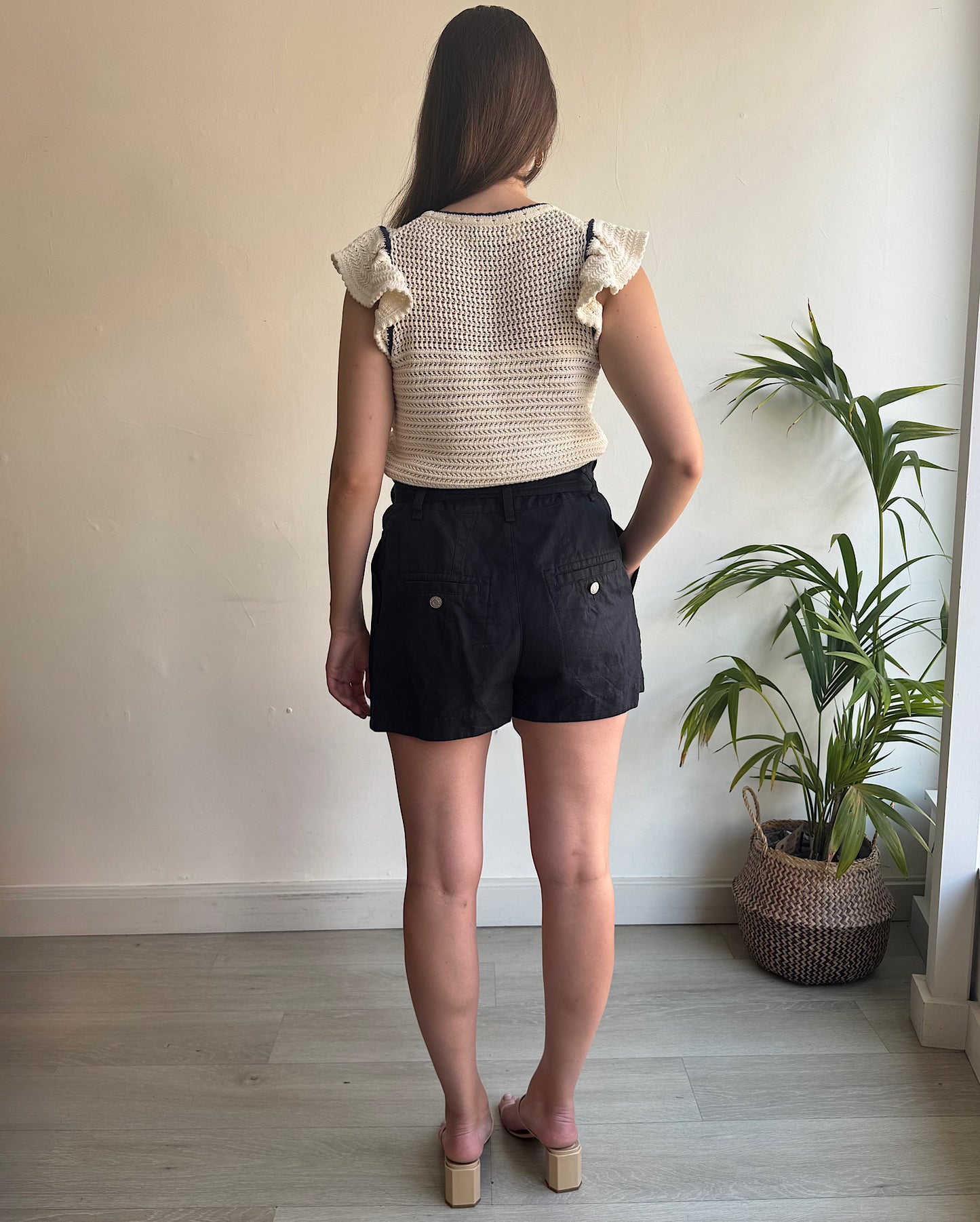 SALE Navy Belted Shorts ~ Size 8