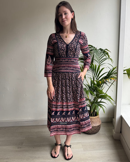 Patterned Dress ~ Size 8