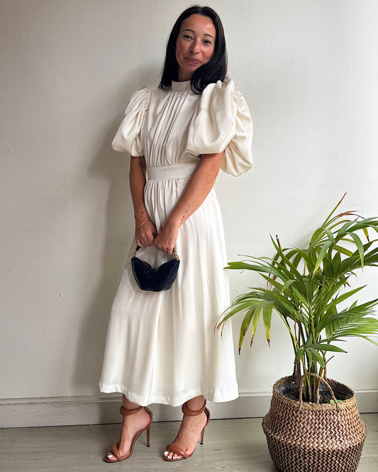 Rotate White Cut Out Back Dress ~ Size 10