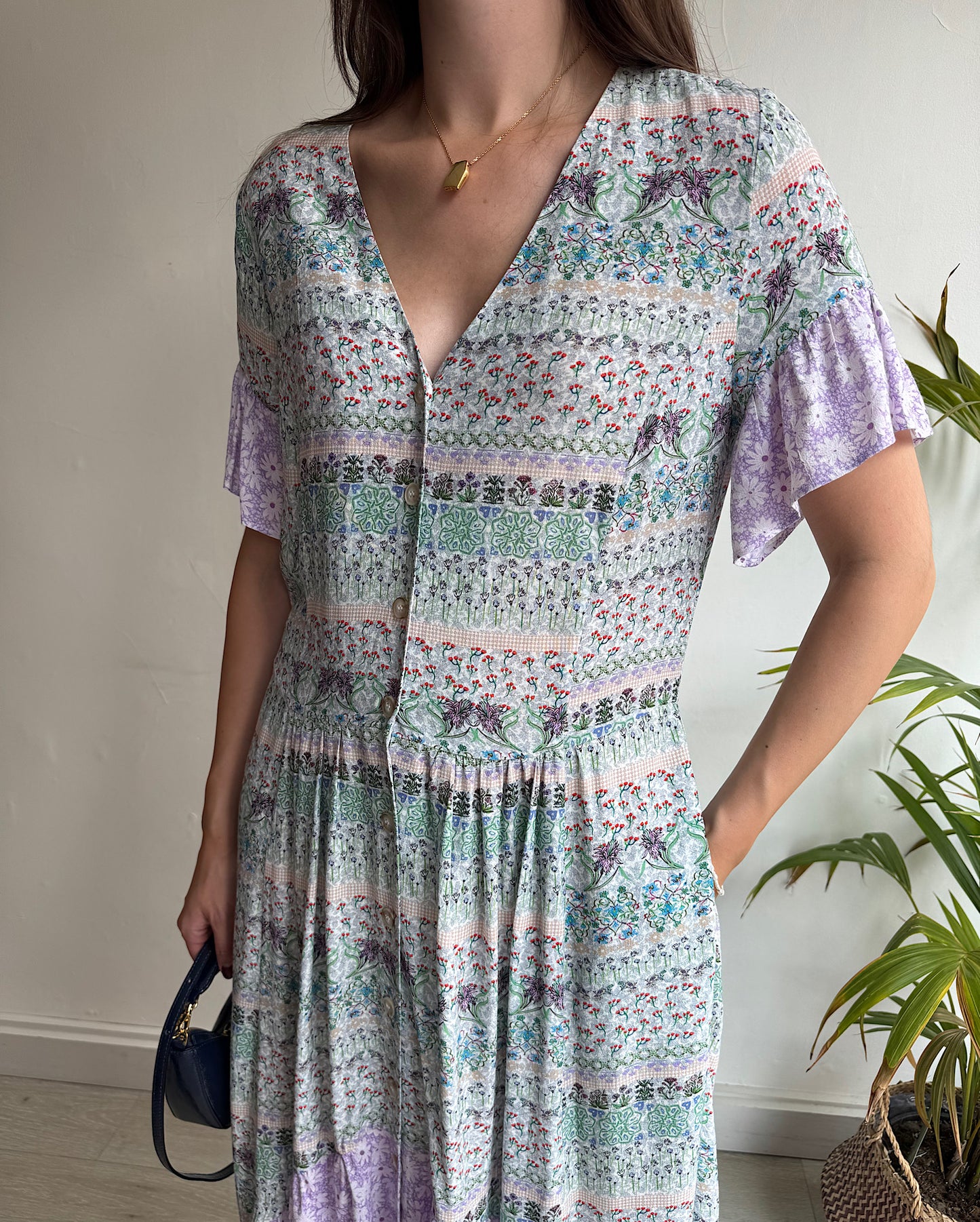 Floral Maxi Dress ~ Size XS