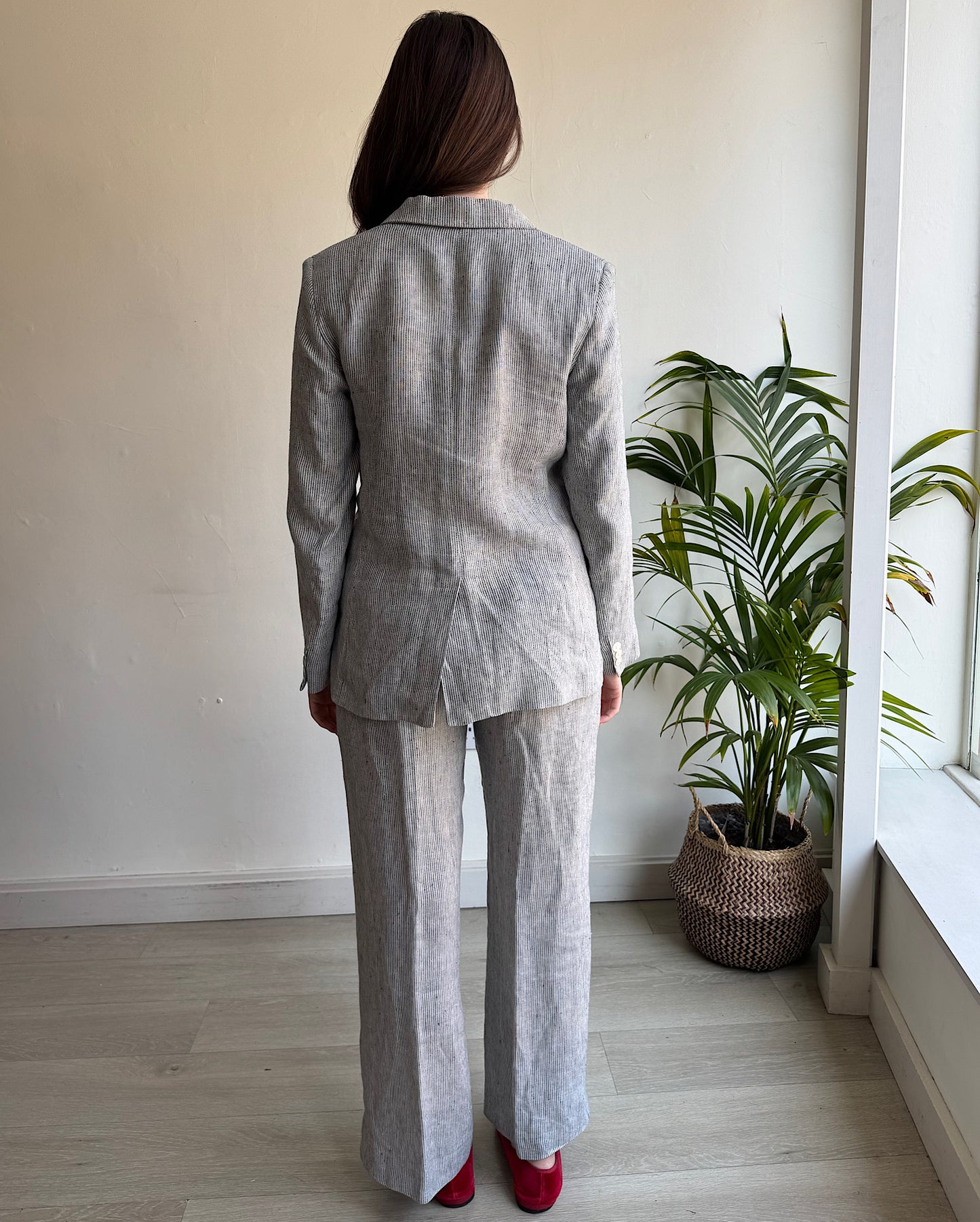 Linen Trouser Suit ~ Size 8/10
