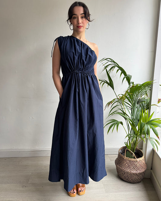 SALE Navy Asymmetric Dress ~ Size 10