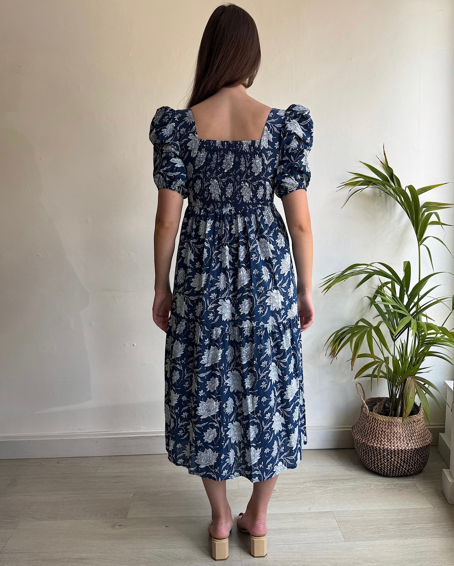 Block Print Dress ~ Size XS