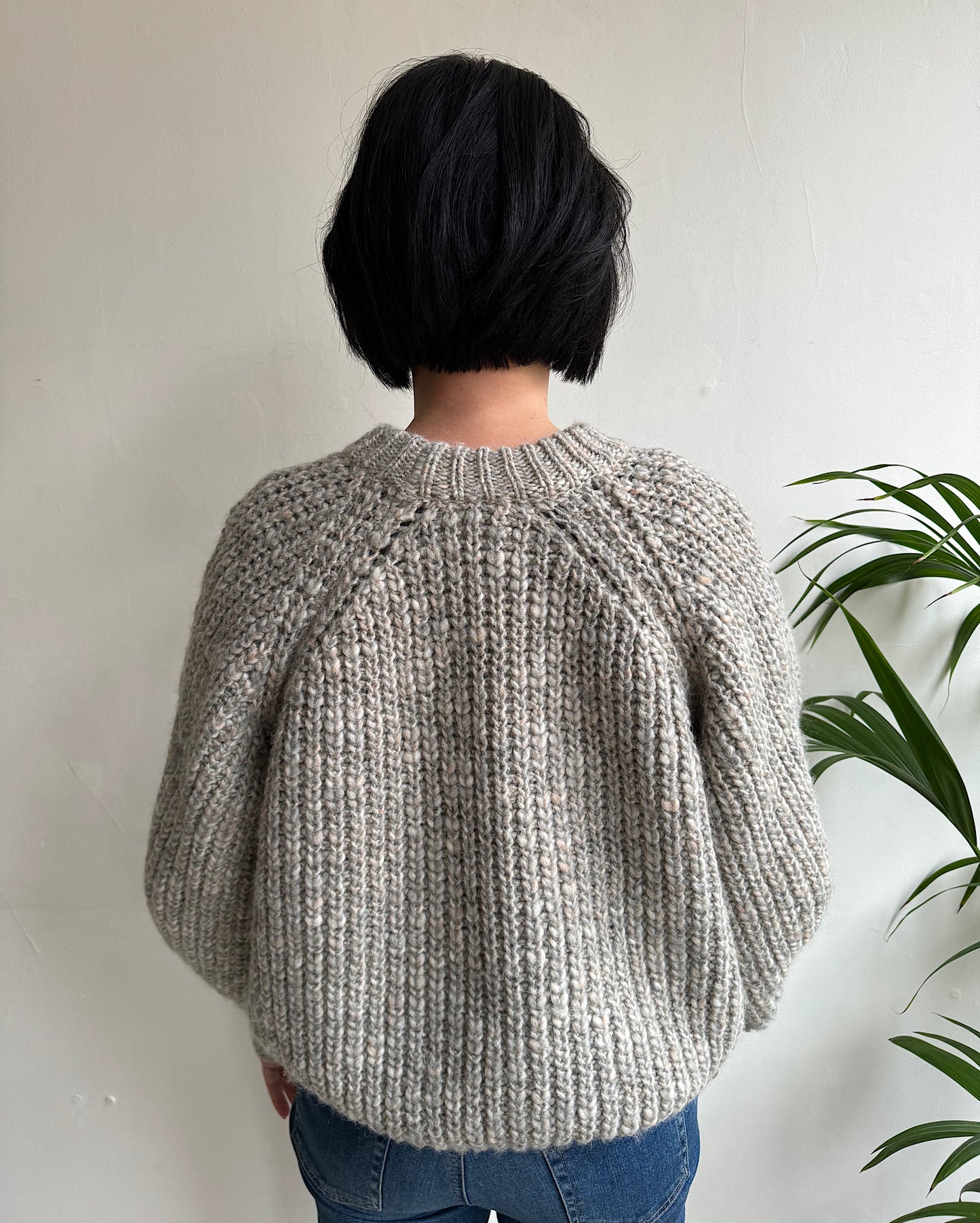Grey Knitted Jumper ~ Size S