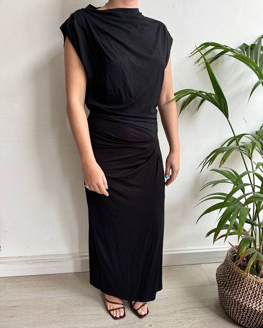 Black Jersey Dress ~ Size 8