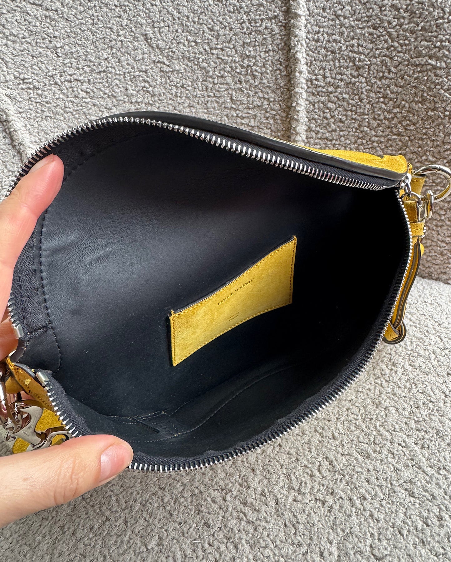 Yellow Suede Bag