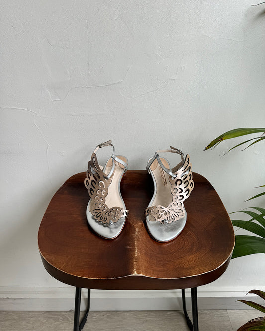 SALE Metallic “Winged” Sandals ~ Size 6