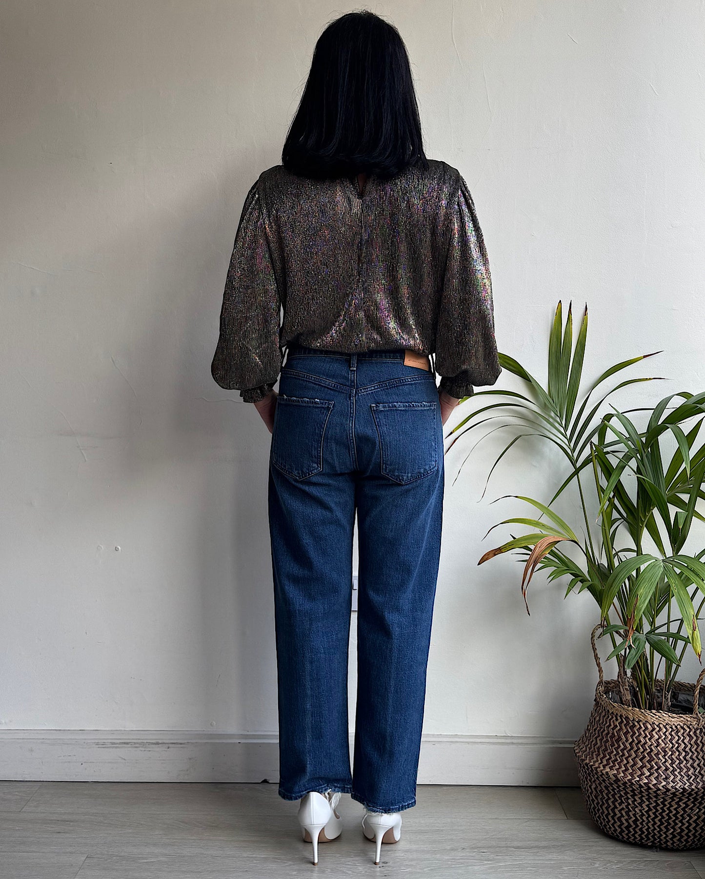 Metallic Lurex Blouse ~ Size XS