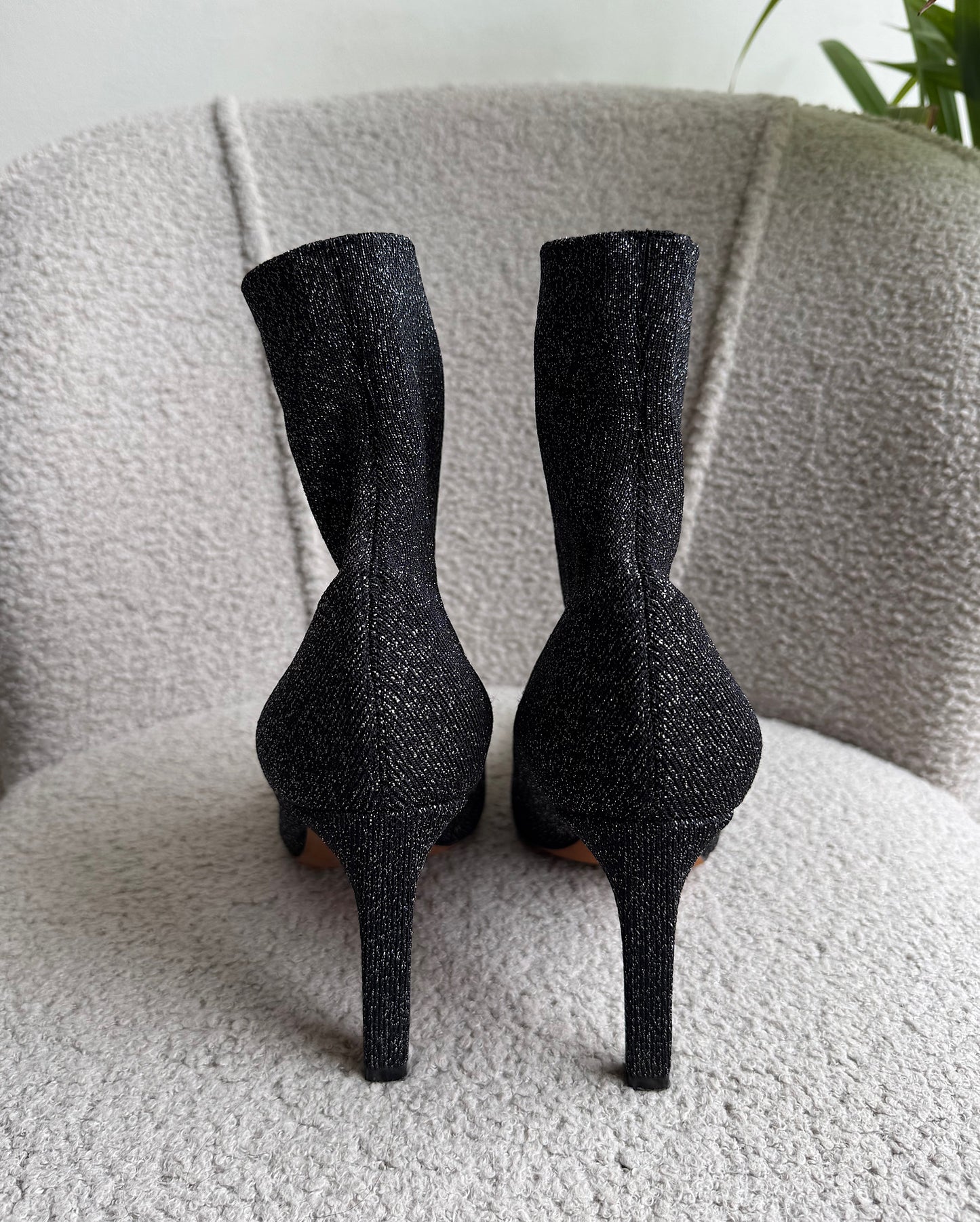 Lurex Sock Boots ~ Size 5
