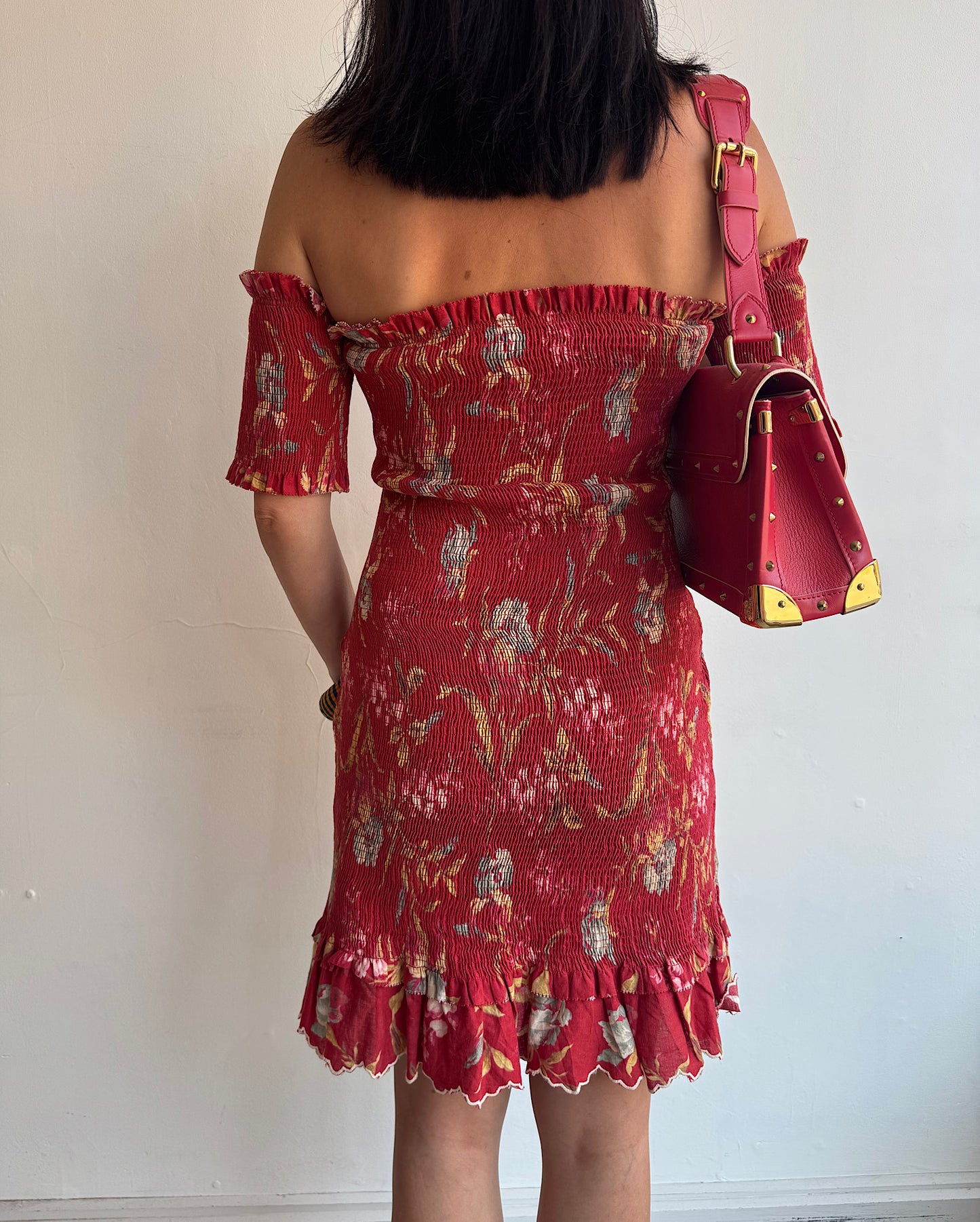 Zimmermann Red Floral Mini Dress ~ Size 8