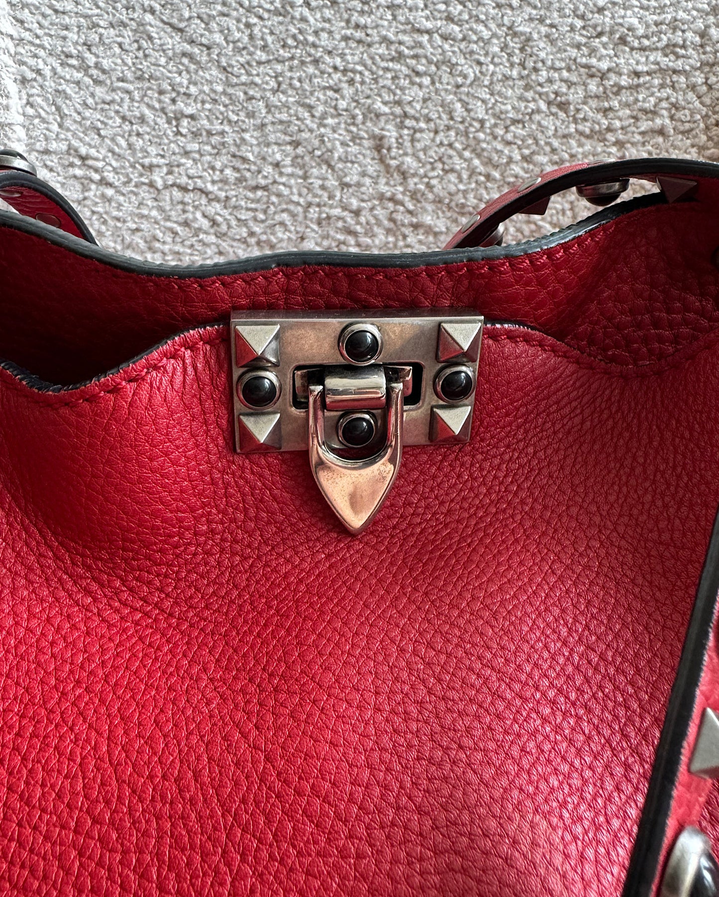 Red Rockstud Tote