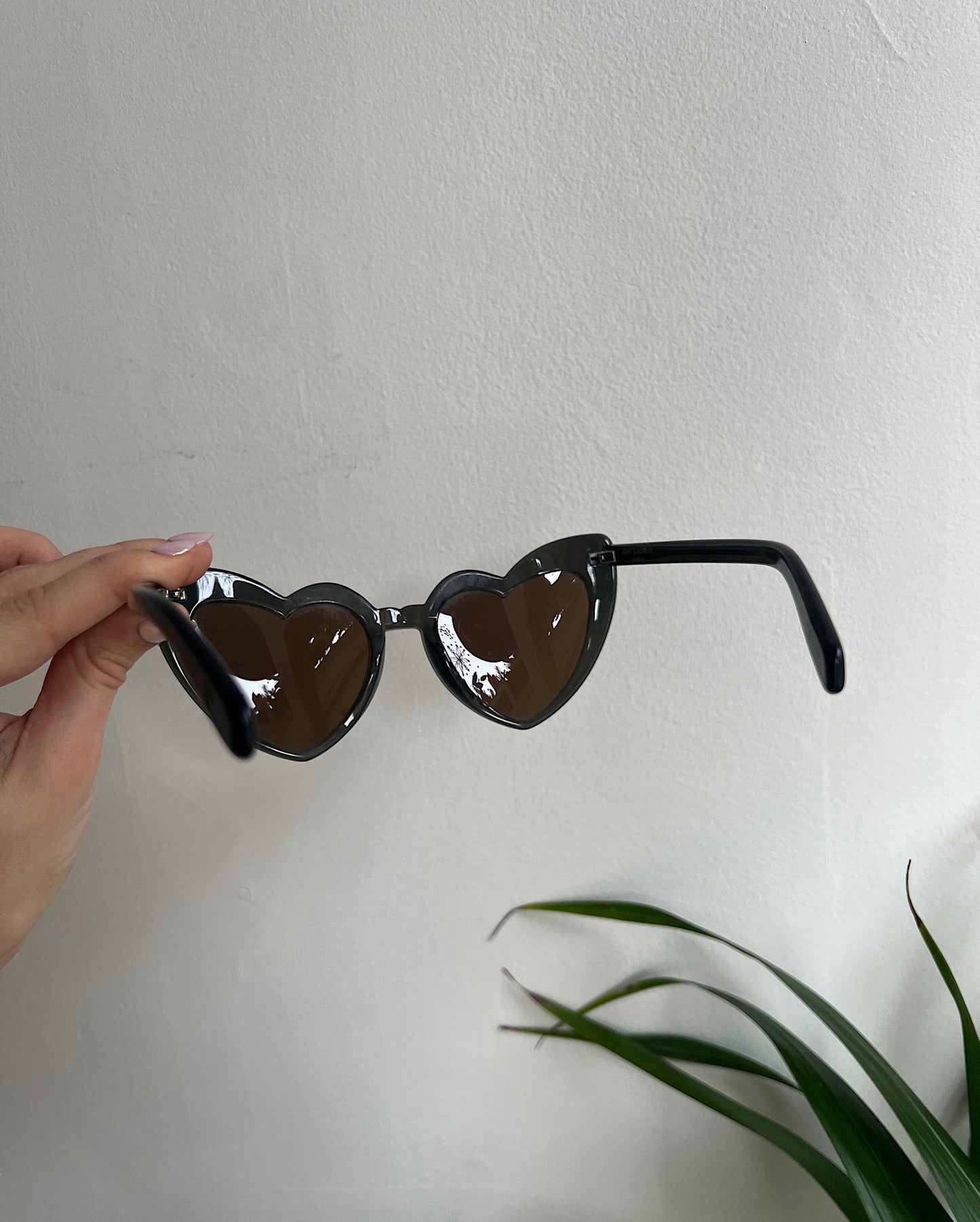 Green ‘Lou Lou’ Heart Sunglasses