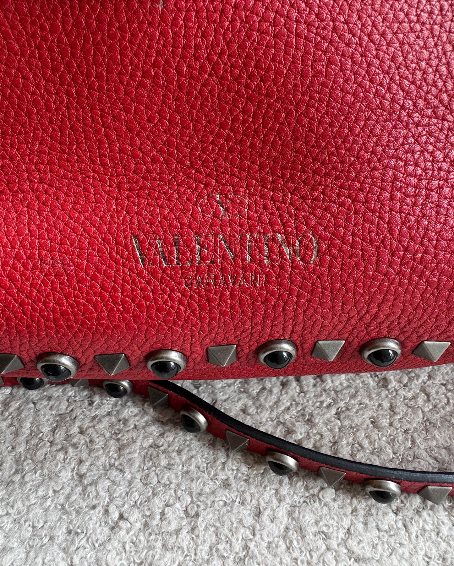 Red Rockstud Tote