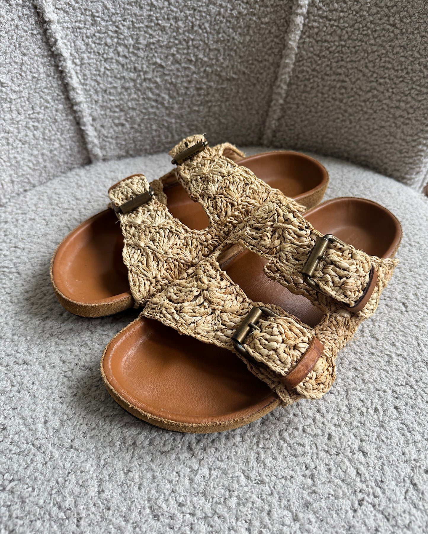 Raffia Sandals ~ Size 4