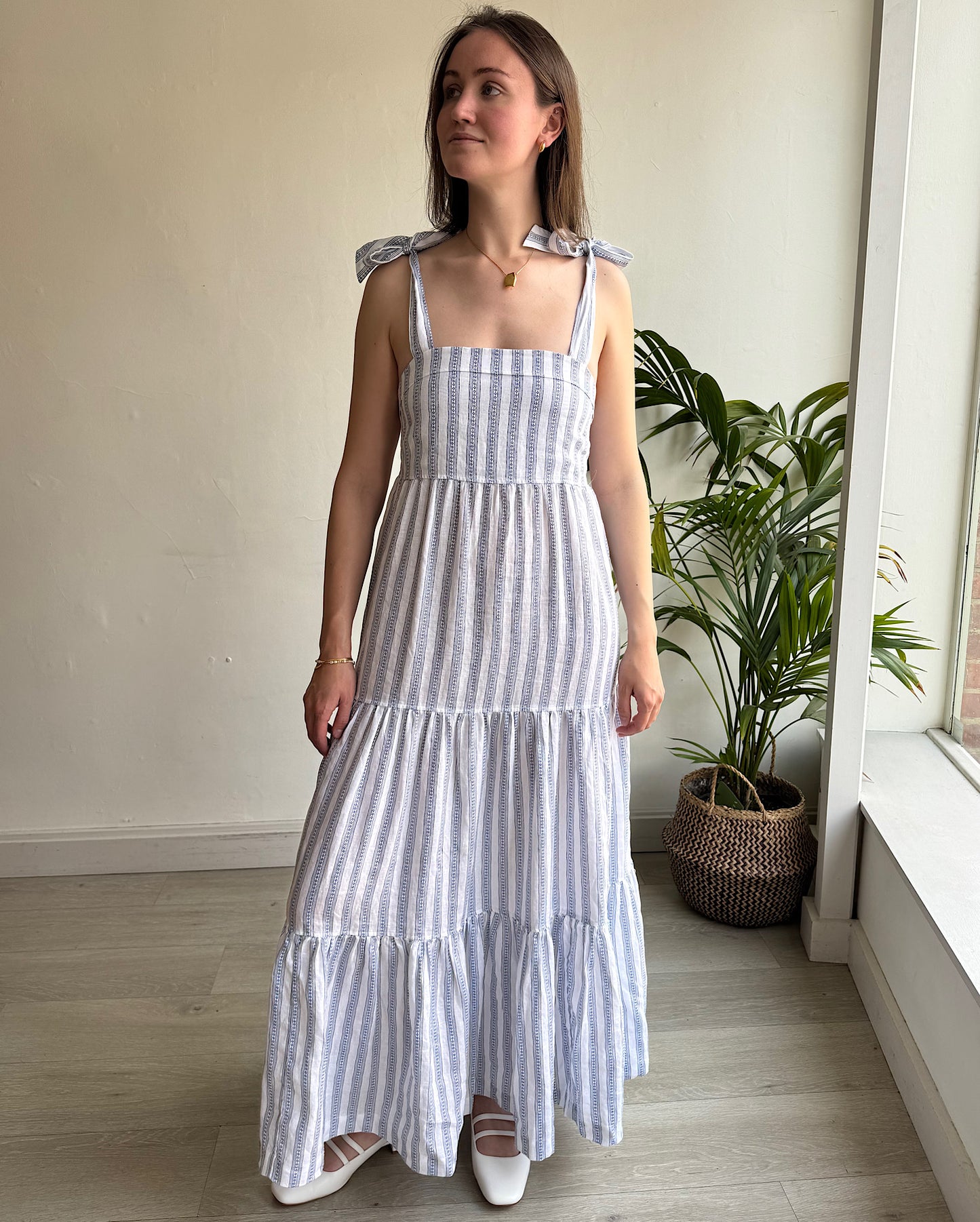 Striped Maxi Dress ~ Size S
