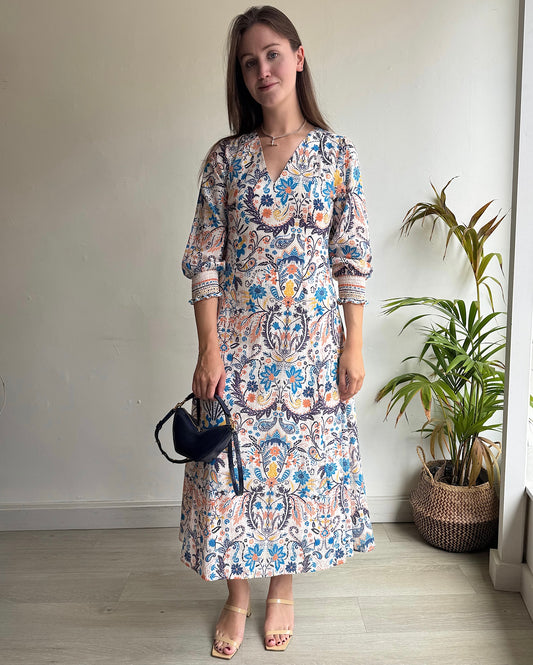 Patterned Dress ~ Size 8