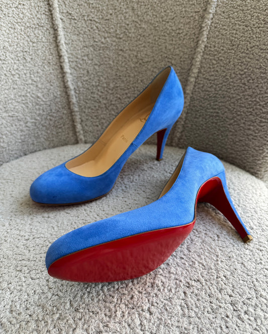 Blue Suede Shoes ~ Size 7.5