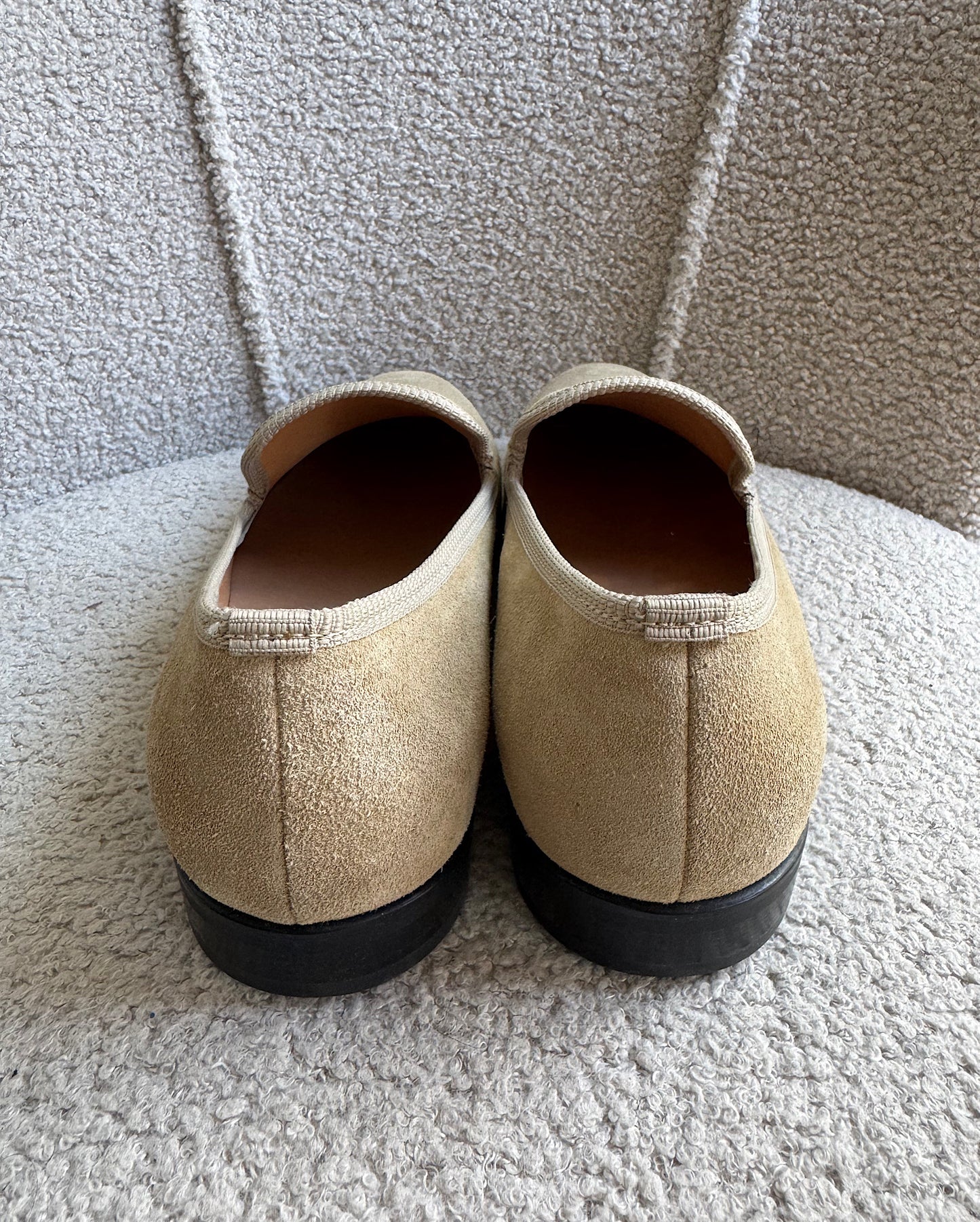 Sand Suede Loafers ~ Size 9