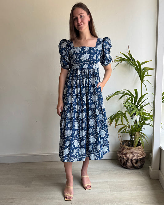 Block Print Dress ~ Size XS