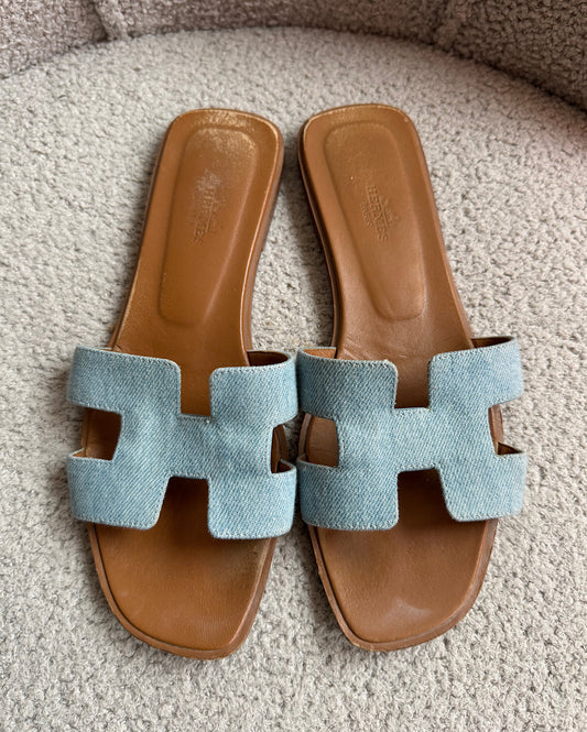 Denim Oran Sandals ~ Size 5.5