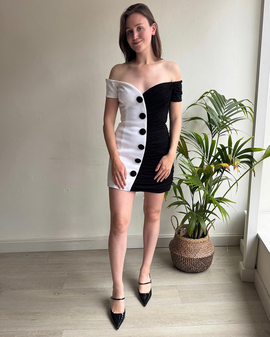 Monochrome Mini Dress ~ Size 14