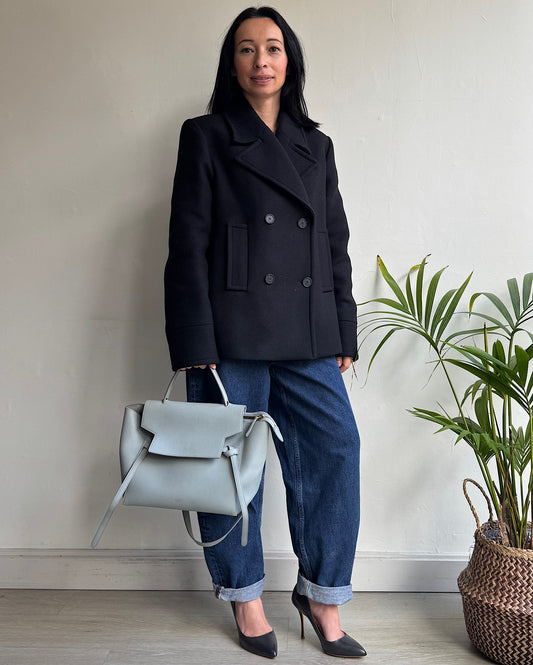 Black Pea Coat ~ Size 10