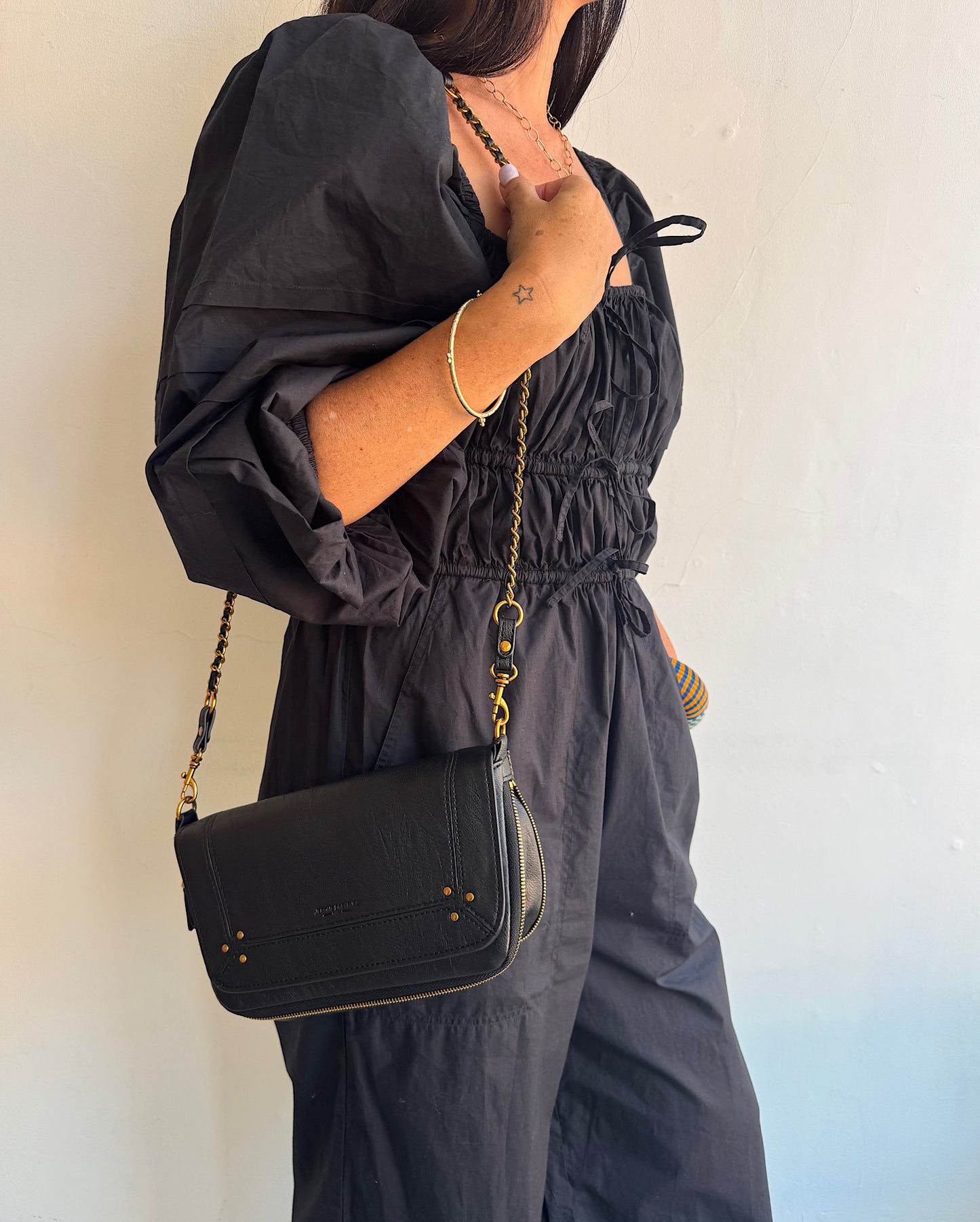Ulla Johnson Black Cotton Jumpsuit ~ Size 8/10