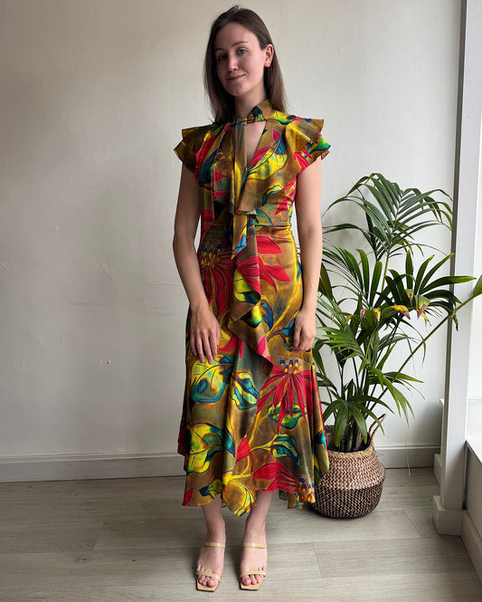 Hammered Silk Dress ~ Size 8