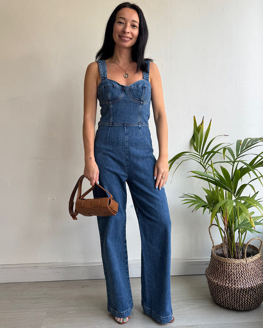 Denim Jumpsuit ~ Size 8