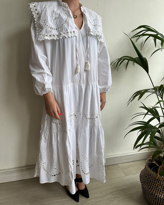 White Tiered Dress ~ Size XS