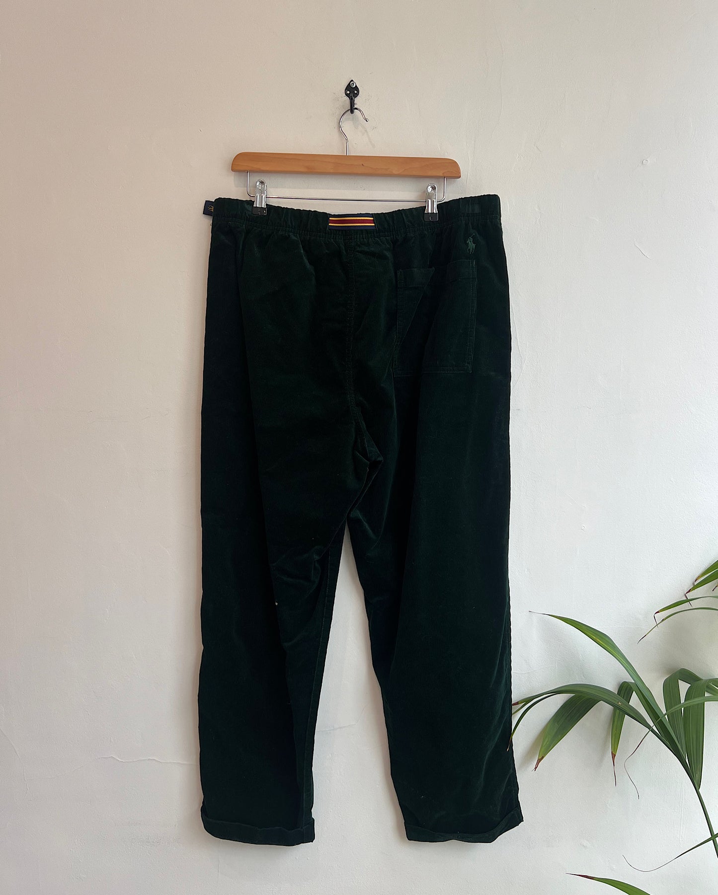 Green Cord Trousers ~ Size L